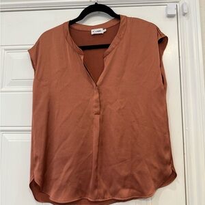 R Label The Reset Short Sleeve Satin Tunic